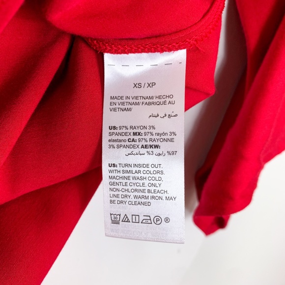 Soma Red Metal Bar Tunic Blouse - Picture 5 of 6